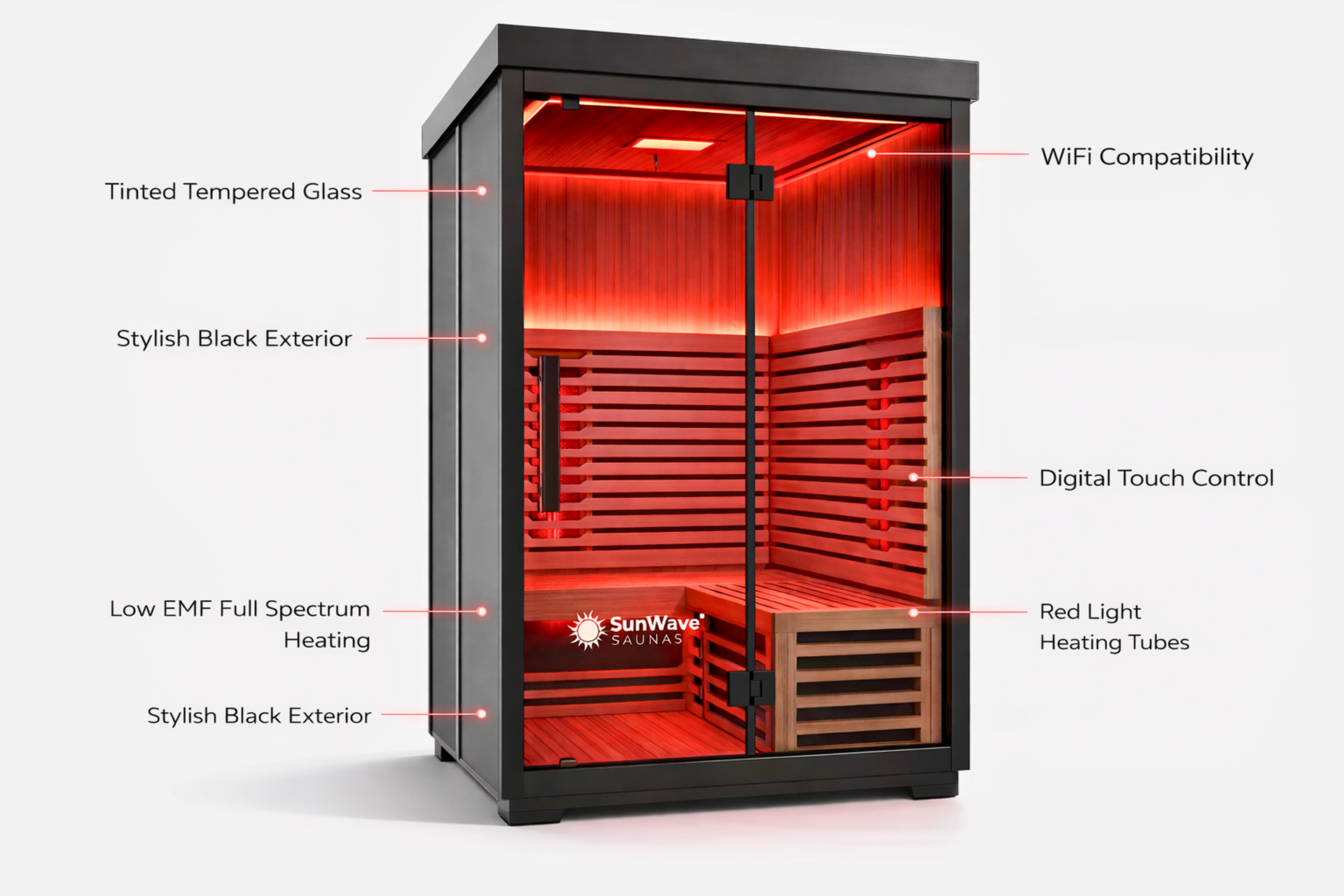 SunWave Nova 2 | 2-Person Outdoor Infrared Sauna